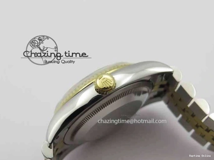 0410 DateJust 116234 SS YG BP Best Edition Gray Dial Diam Markers On SS YG Bracelet SA ZipUp 3745